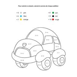 Dibujo para colorear: Colorear Mágico de Sumas (Colorear por Números) #182652 - Dibujos para Colorear e Imprimir Gratis