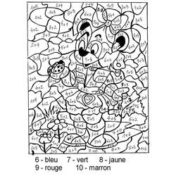 Dibujo para colorear: Colorear Mágico de Sumas (Colorear por Números) #182655 - Dibujos para Colorear e Imprimir Gratis