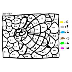 Dibujo para colorear: Colorear Mágico de Sumas (Colorear por Números) #182658 - Dibujos para Colorear e Imprimir Gratis