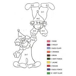 Dibujo para colorear: Colorear Mágico de Sumas (Colorear por Números) #182659 - Dibujos para Colorear e Imprimir Gratis
