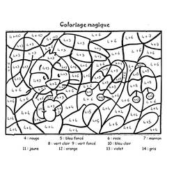 Dibujo para colorear: Colorear Mágico de Sumas (Colorear por Números) #182660 - Dibujos para Colorear e Imprimir Gratis