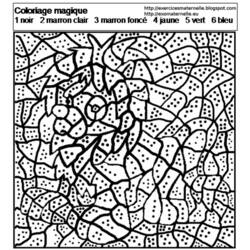 Dibujo para colorear: Coloreo Mágico (Colorear por Números) #126120 - Dibujos para Colorear e Imprimir Gratis