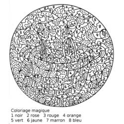 Dibujo para colorear: Coloreo Mágico (Colorear por Números) #126131 - Dibujos para Colorear e Imprimir Gratis
