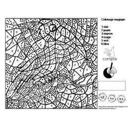 Dibujo Coloreo Mágico (Colorear por Números) #126170 para imprimir y colorear