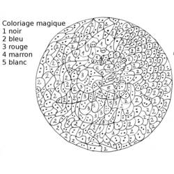 Dibujo para colorear: Coloreo Mágico (Colorear por Números) #126210 - Dibujos para Colorear e Imprimir Gratis