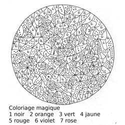 Dibujo para colorear: Coloreo Mágico (Colorear por Números) #126214 - Dibujos para Colorear e Imprimir Gratis