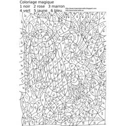 Dibujo para colorear: Coloreo Mágico (Colorear por Números) #126225 - Dibujos para Colorear e Imprimir Gratis