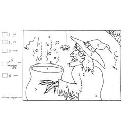 Dibujo Coloreo Mágico (Colorear por Números) #126259 para imprimir y colorear