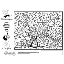 Dibujo para colorear: Coloreo Mágico (Colorear por Números) #126283 - Dibujos para Colorear e Imprimir Gratis