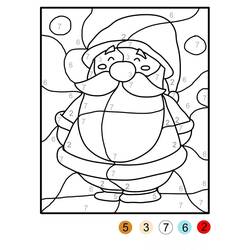 Dibujo para colorear: Coloreo Mágico de Navidad (Colorear por Números) #200730 - Dibujos para Colorear e Imprimir Gratis