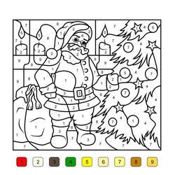 Dibujo para colorear: Coloreo Mágico de Navidad (Colorear por Números) #200731 - Dibujos para Colorear e Imprimir Gratis