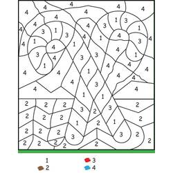 Dibujo para colorear: Coloreo Mágico de Navidad (Colorear por Números) #200734 - Dibujos para Colorear e Imprimir Gratis