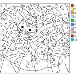 Dibujo para colorear: Coloreo Mágico de Navidad (Colorear por Números) #200735 - Dibujos para Colorear e Imprimir Gratis