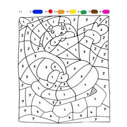 Dibujo para colorear: Coloreo Mágico de Navidad (Colorear por Números) #200736 - Dibujos para Colorear e Imprimir Gratis