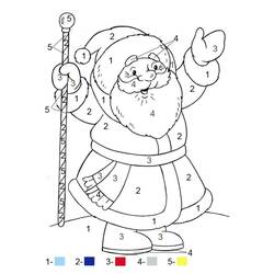 Dibujo para colorear: Coloreo Mágico de Navidad (Colorear por Números) #200738 - Dibujos para Colorear e Imprimir Gratis