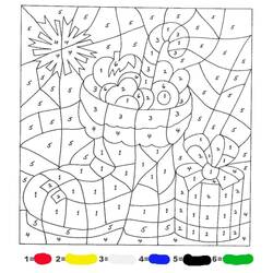Dibujo para colorear: Coloreo Mágico de Navidad (Colorear por Números) #200739 - Dibujos para Colorear e Imprimir Gratis