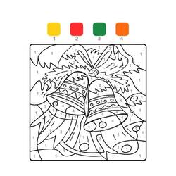 Dibujo para colorear: Coloreo Mágico de Navidad (Colorear por Números) #200741 - Dibujos para Colorear e Imprimir Gratis