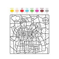 Dibujo para colorear: Coloreo Mágico de Navidad (Colorear por Números) #200742 - Dibujos para Colorear e Imprimir Gratis