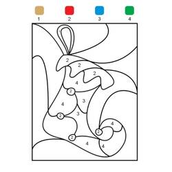 Dibujo para colorear: Coloreo Mágico de Navidad (Colorear por Números) #200744 - Dibujos para Colorear e Imprimir Gratis