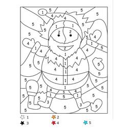 Dibujo para colorear: Coloreo Mágico de Navidad (Colorear por Números) #200745 - Dibujos para Colorear e Imprimir Gratis