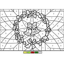 Dibujo para colorear: Coloreo Mágico de Navidad (Colorear por Números) #200749 - Dibujos para Colorear e Imprimir Gratis