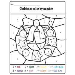 Dibujo para colorear: Coloreo Mágico de Navidad (Colorear por Números) #200750 - Dibujos para Colorear e Imprimir Gratis