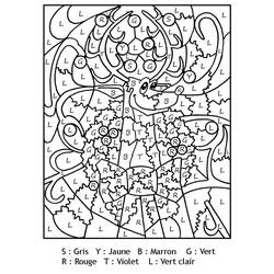 Dibujo para colorear: Coloreo Mágico de Navidad (Colorear por Números) #200756 - Dibujos para Colorear e Imprimir Gratis