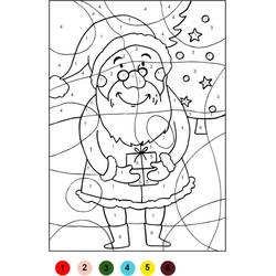 Dibujo para colorear: Coloreo Mágico de Navidad (Colorear por Números) #200759 - Dibujos para Colorear e Imprimir Gratis