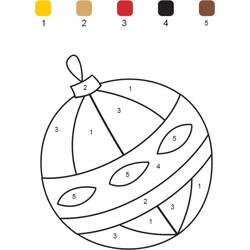 Dibujo para colorear: Coloreo Mágico de Navidad (Colorear por Números) #200760 - Dibujos para Colorear e Imprimir Gratis