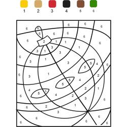Dibujo para colorear: Coloreo Mágico de Navidad (Colorear por Números) #200761 - Dibujos para Colorear e Imprimir Gratis
