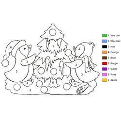Dibujo para colorear: Coloreo Mágico de Navidad (Colorear por Números) #200762 - Dibujos para Colorear e Imprimir Gratis