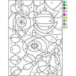 Dibujo para colorear: Coloreo Mágico de Navidad (Colorear por Números) #200763 - Dibujos para Colorear e Imprimir Gratis
