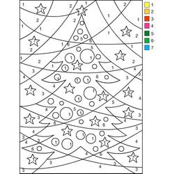 Dibujo para colorear: Coloreo Mágico de Navidad (Colorear por Números) #200764 - Dibujos para Colorear e Imprimir Gratis