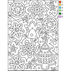 Dibujo para colorear: Coloreo Mágico de Navidad (Colorear por Números) #200765 - Dibujos para Colorear e Imprimir Gratis