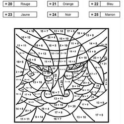 Dibujo para colorear: Coloreo Mágico Grado 1 (Colorear por Números) #178227 - Dibujos para Colorear e Imprimir Gratis
