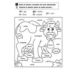 Dibujo para colorear: Coloreo Mágico Grado 1 (Colorear por Números) #178285 - Dibujos para Colorear e Imprimir Gratis