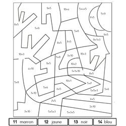 Dibujo para colorear: Coloreo Mágico Grado 1 (Colorear por Números) #178290 - Dibujos para Colorear e Imprimir Gratis