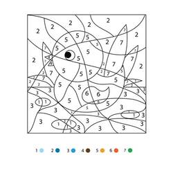 Dibujo para colorear: Coloreo Mágico Grado 2 (Colorear por Números) #178338 - Dibujos para Colorear e Imprimir Gratis