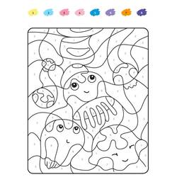 Dibujo para colorear: Coloreo Mágico Grado 2 (Colorear por Números) #178355 - Dibujos para Colorear e Imprimir Gratis