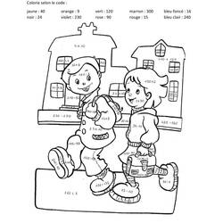 Dibujo para colorear: Coloreo Mágico Grado 4 (Colorear por Números) #178386 - Dibujos para Colorear e Imprimir Gratis
