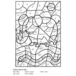 Dibujo para colorear: Coloreo Mágico Grado 4 (Colorear por Números) #178388 - Dibujos para Colorear e Imprimir Gratis