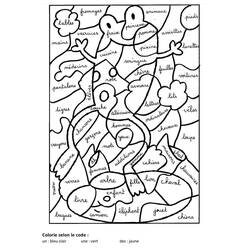 Dibujo para colorear: Coloreo Mágico Grado 4 (Colorear por Números) #178392 - Dibujos para Colorear e Imprimir Gratis
