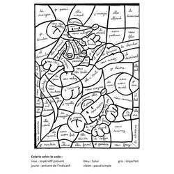 Dibujo para colorear: Coloreo Mágico Grado 4 (Colorear por Números) #178395 - Dibujos para Colorear e Imprimir Gratis