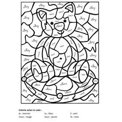 Dibujo para colorear: Coloreo Mágico Grado 4 (Colorear por Números) #178405 - Dibujos para Colorear e Imprimir Gratis