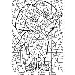 Dibujo para colorear: Coloreo Mágico Grado 5 (Colorear por Números) #193215 - Dibujos para Colorear e Imprimir Gratis