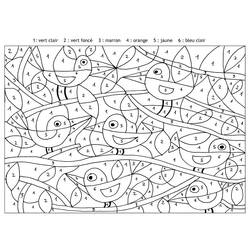 Dibujo para colorear: Coloreo Mágico Grado 5 (Colorear por Números) #193216 - Dibujos para Colorear e Imprimir Gratis