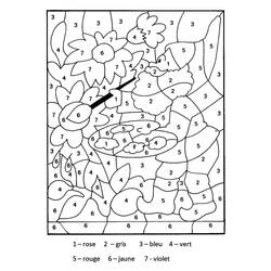 Dibujo para colorear: Coloreo Mágico Grado 5 (Colorear por Números) #193222 - Dibujos para Colorear e Imprimir Gratis