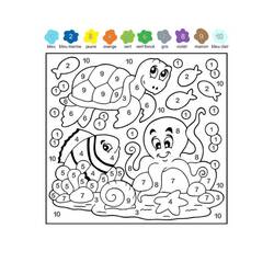 Dibujo para colorear: Coloreo Mágico Grado 5 (Colorear por Números) #193226 - Dibujos para Colorear e Imprimir Gratis