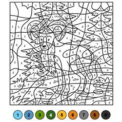 Dibujo para colorear: Coloreo Mágico Grado 5 (Colorear por Números) #193228 - Dibujos para Colorear e Imprimir Gratis