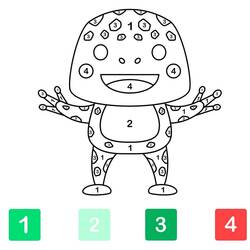 Dibujo para colorear: Coloreo Mágico Jardín de Infantes (Colorear por Números) #201530 - Dibujos para Colorear e Imprimir Gratis